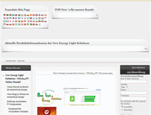 Tablet Screenshot of new-energy-light-solutions.com
